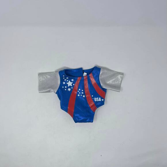 Build-A-Bear‎ Brinley Brown Teddy Bear w/USA Leotard Red White Blue 16” Plush - Picture 12 of 15